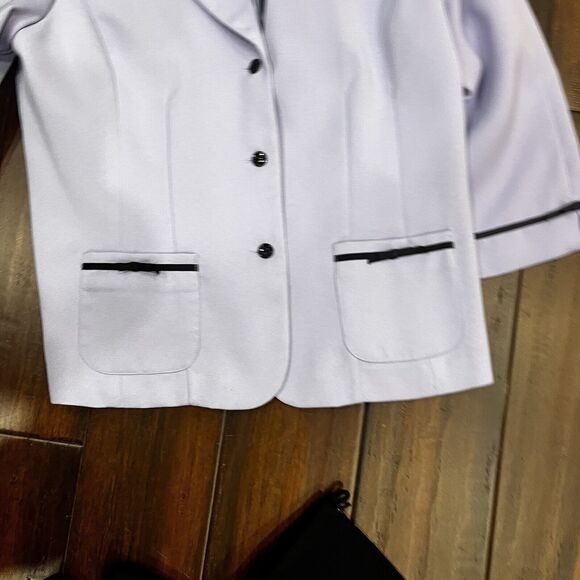 PLAZA SOUTH 2 PC Skirt Suit Set Women's Sz 10 Lined Purple Office/Church - Picture 4 of 10